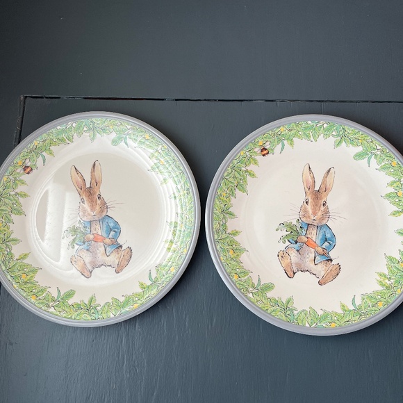 Williams Sonoma Other - Williams Sonoma Peter Rabbit child plates, set of 2